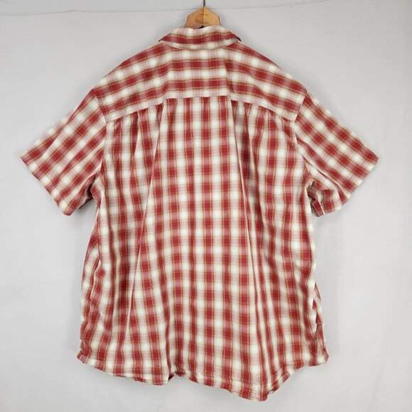 Carhartt Force Relaxed Fit Button Down Shirt Men's 3XL Red Plaid Short Sleeve - Picture 2 of 9